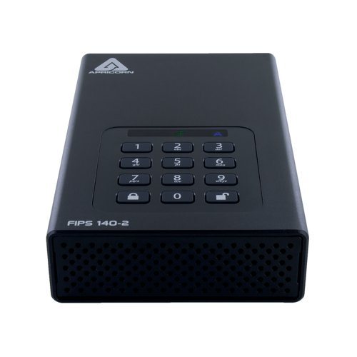 APC91400 Apricorn Aegis Padlock DT 256-Bit AES-XTS Encryption External Hard Drive 4TB ADT3PL256F4000EM