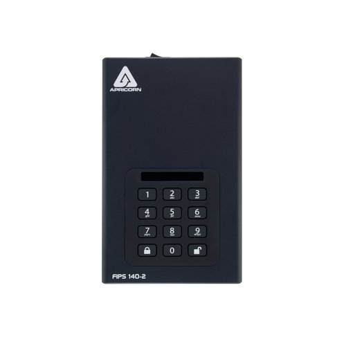 Apricorn Aegis Padlock DT 256-Bit AES-XTS Encryption External Hard Drive 4TB ADT3PL256F4000EM APC91400 Buy online at Office 5Star or contact us Tel 01594 810081 for assistance
