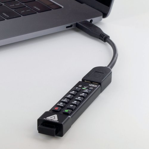 Apricorn Aegis Secure Key 3NX Flash Drive 8GB Black ASK3-NX-8GB