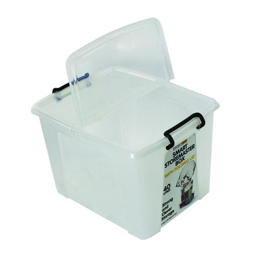 Strata Smart Box 40 Litre Clear (Exterior W395 x D500 x H320mm) HW674