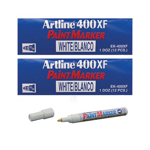Artline Marker Medium Point White 400 2 For 1