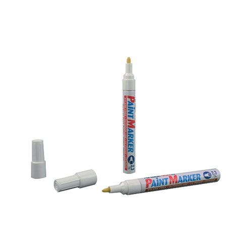 Artline 400 Bullet Tip Paint Marker Medium White (Pack of 12) A400 AR82021