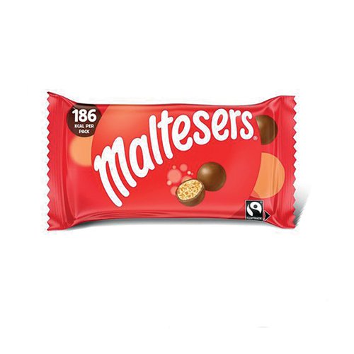 Maltesers Milk Chocolate and Honeycomb Balls 37g Bag (Pack of 40) 100533