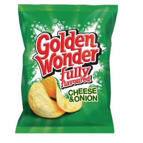 Golden Wonder Cheese and Onion Crisps (Pack of 32) 121298