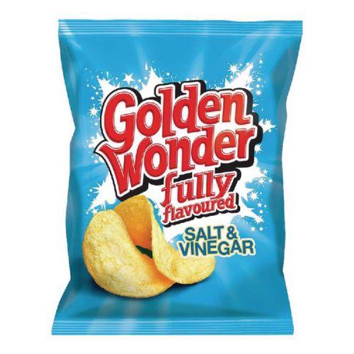 Golden Wonder Salt and Vinegar Crisps (Pack of 32) 121303