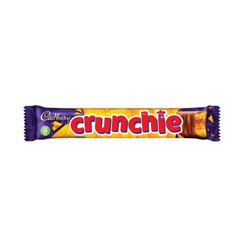 Cadbury Crunchie Milk Chocolate/Honeycomb Bar 40g (Pack of 48) 100140