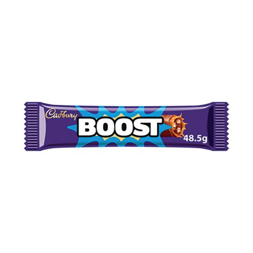 ARN52278 | A popular confectionery bar to satisfy any sweet tooth. Indulge yourself with the caramel and biscuit filling surrounded by smooth Cadbury milk chocolate. Supplied in a bulk a Pack of 48, each 48.5g bar is perfect for an afternoon energy boost or simply enjoyed as a break time snack.