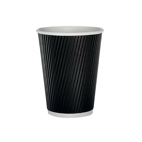 35cl Black Ripple Cup (Pack of 500) HHRWPA12 