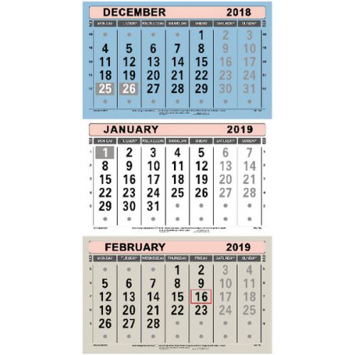 at a glance large wall calendar 3 month to view 2019 tml19 2019 three month calendar