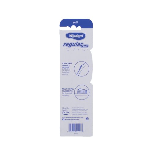 Wisdom Toothbrush Regular Soft x2 (Pack of 6) TOWIS041 - Wisdom Toothbrushes Ltd - AU01108 - McArdle Computer and Office Supplies