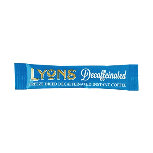 Lyons Gold Roast Decaffeinated Coffee Sticks (Pack of 500) 126953