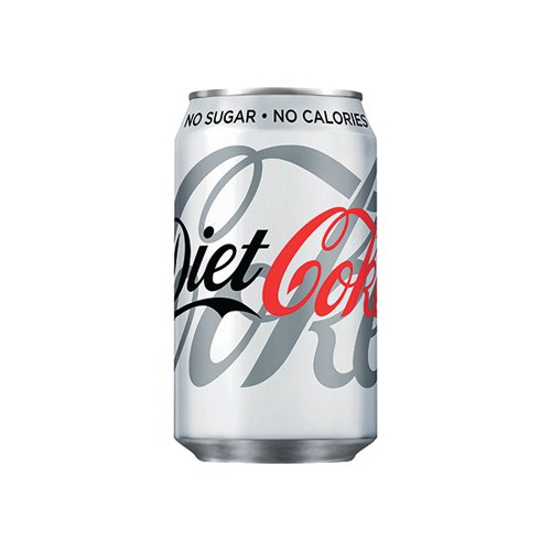Diet Coke Soft Drink Can 330ml (Pack of 24)