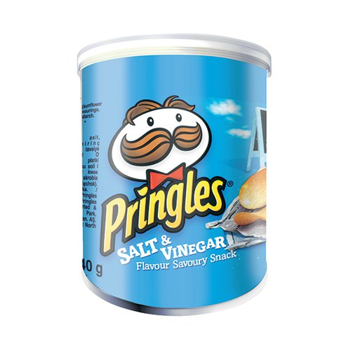 Pringles Salt and Vinegar 40g (Pack of 12) FOPRI172