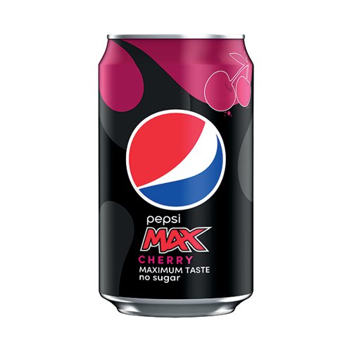 Pepsi Max Cherry Soft Drink Can 330ml (Pack of 24)
