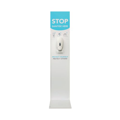 Floor Standing Hand Sanitiser Unit White 921410