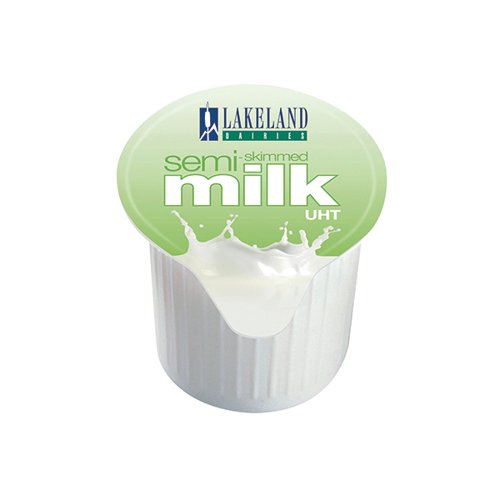 Lakeland Milk Jiggers Long Life Half-Fat 12ml A00879 [Pack 120] [Max 8 Weeks Life]