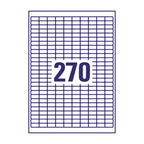 Avery Inkjet Mini Labels 270 Per Sheet White (Pack of 6750) J8659-25