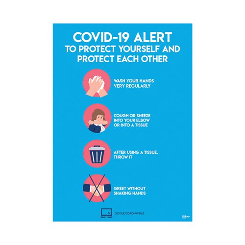 Avery Virus Prevention Label 420x297mm A3 Pack 2 COVVPA3
