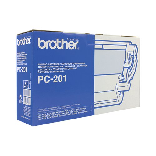 Brother Fax Cartridge and 1 Thermal Ribbon For Fax 1030 Ref PC201