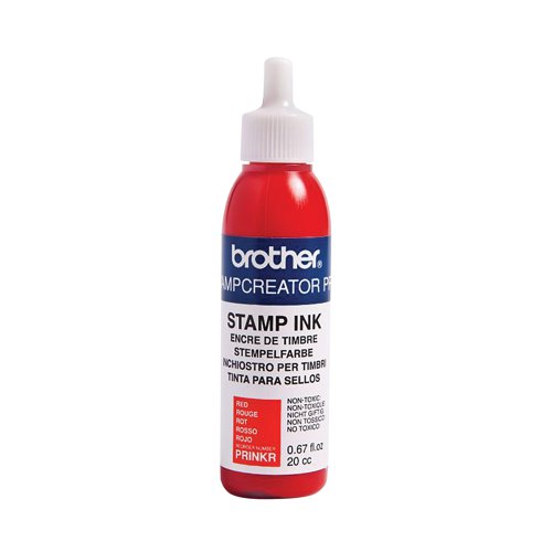 Brother Stamp Creator Ink Refill Bottle Red PRINKR - Brother - BA05522 - McArdle Computer and Office Supplies