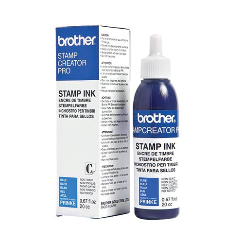 Brother Stamp Creator Ink Refill Bottle Blue PRINKE