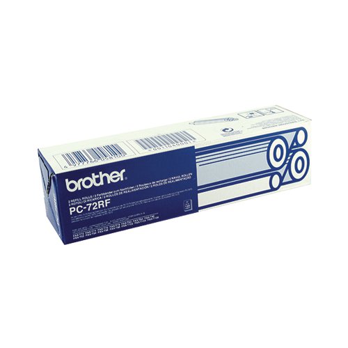 Brother Fax Ribbon Thermal Black Ref PC72RF Pack of 2