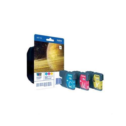 Brother LC1100 Inkjet Cartridge Multipack CMY LC1100RBWBP