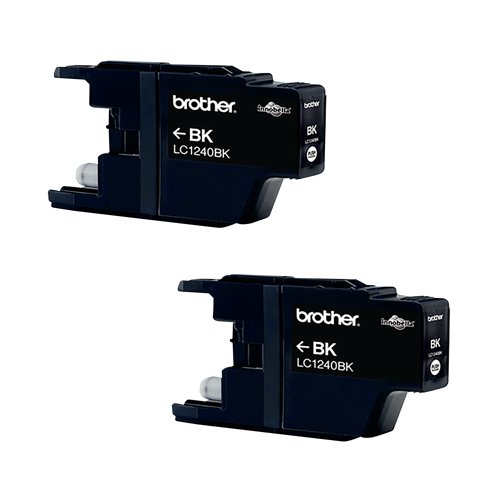 Brother LC1240BK Inkjet Cartridge Twinpack Black LC1240BKBP2