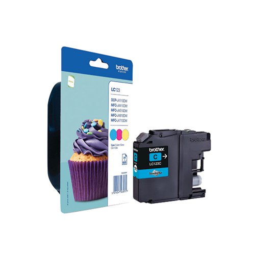 Brother LC123 Inkjet Cartridge Pack of 3 CMY LC123RBWBP