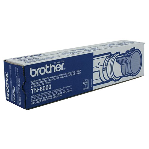 Brother Fax 8070P Laser Black Toner Cartridge TN8000