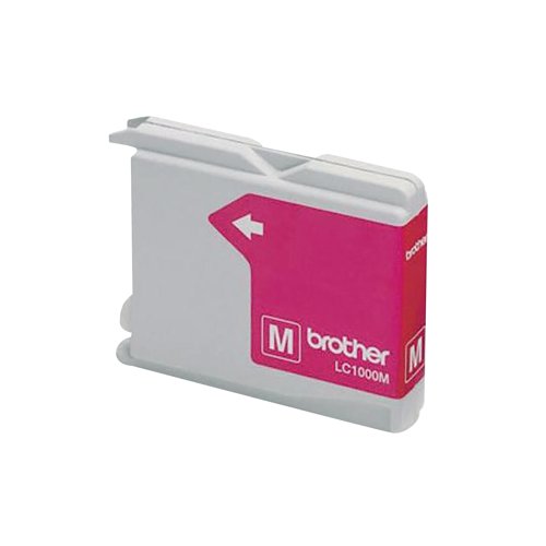 Brother LC1000M Inkjet Cartridge Magenta LC1000M BA64393 Buy online at Office 5Star or contact us Tel 01594 810081 for assistance