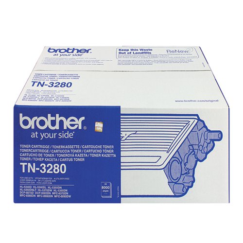 Brother TN-3280 Toner Cartridge High Yield Black TN3280
