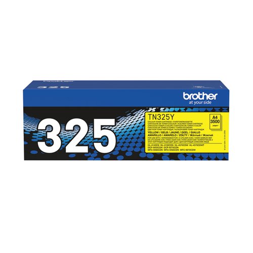 Brother TN-325Y Toner Cartridge High Yield Yellow TN325Y - BA67941