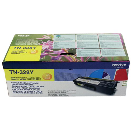 Brother Yellow Super High Yield Laser Toner TN328Y