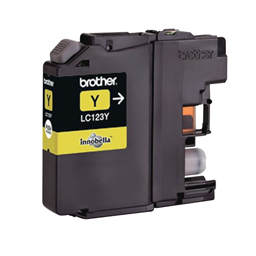 Brother LC123Y Inkjet Cartridge Yellow LC123Y