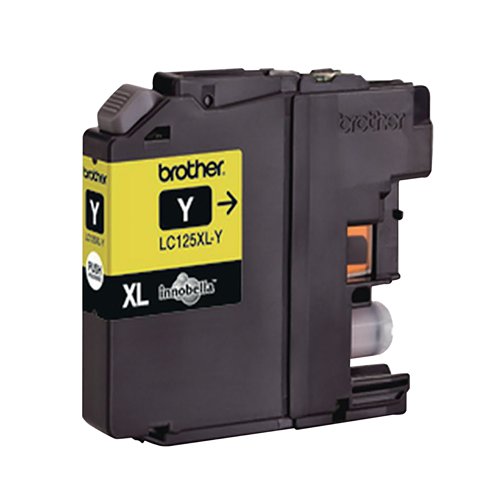 Brother LC125XLY Inkjet Cartridge High Yield Yellow LC125XLY - BA71396