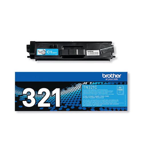 Brother TN321C Cyan Laser Toner Cartridge (2500 page capacity) TN-321C