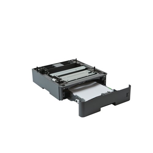 Increases paper capacity for your Brother printer. Optional tray suitable for use with the Brother HL-L5000D, HL-L5100DN, HL-L5200DW, DCP-L5500DN, MFC-L5700DN, MFC-L5750DW, HL-L5100DNT, HL-L5200DWT printers. Supports the use of up to 2 trays. Paper capacity: 250 sheets.