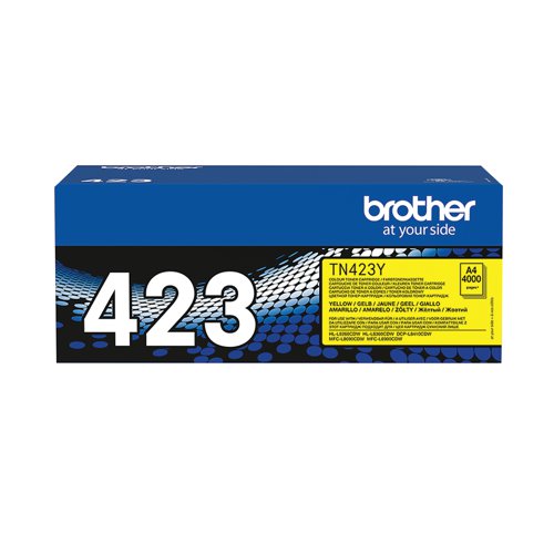 Brother TN-423Y Toner Cartridge High Yield Yellow TN423Y - BA77171