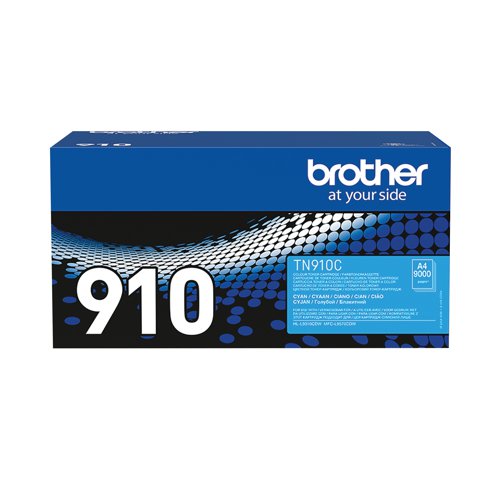 BA77183 Brother TN-910C Toner Cartridge Ultra High Yield Cyan TN910C