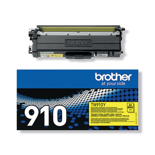 BA77187 Brother TN-910Y Toner Cartridge Ultra High Yield Yellow TN910Y