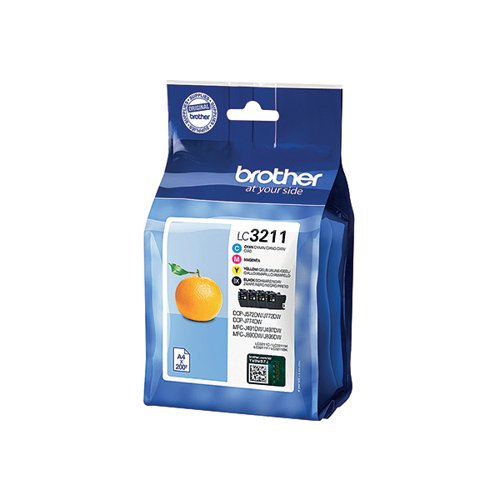 Brother LC3211 Inkjet Cartridge Multipack CMYK LC3211VAL
