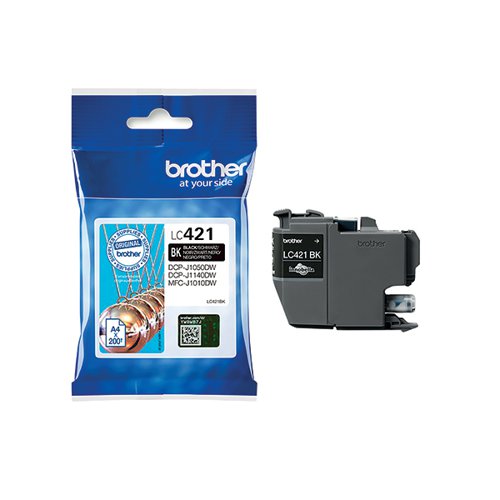 Brother LC421BK Inkjet Cartridge Black LC421BK - BA81036