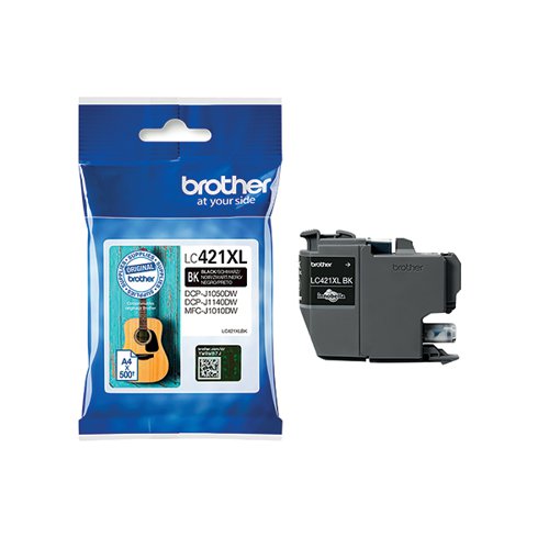 Brother LC421XLBK Inkjet Cartridge High Yield Black LC421XLBK