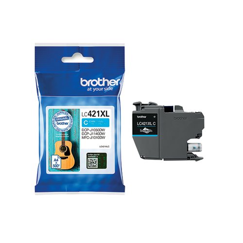 BA81041 Brother LC421XLC Inkjet Cartridge High Yield Cyan LC421XLC