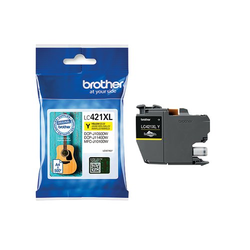 Brother LC421XLY Inkjet Cartridge High Yield Yellow LC421XLY