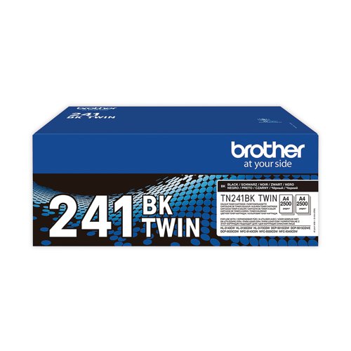 BA81280 Brother TN-241BKTWIN Toner Cartridge Twin Pack Black TN241BKTWIN