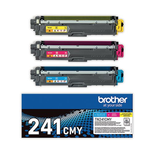 Brother TN241 Toner Cartridges Value Pack CMY TN241CMY