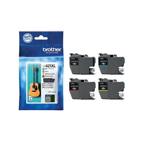 Brother LC421XL Inkjet Cartridge High Yield CMY LC421XLVAL