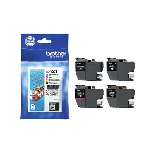 BA81360 Brother LC421 Inkjet Cartridge CMY LC421VAL